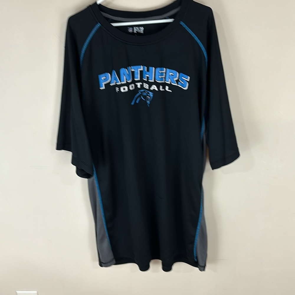NFL Team Panthers Football Black Athletic Mesh Shirt 2XL